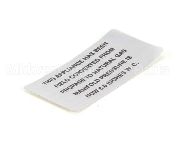 00-421727-00006 Vulcan Hart Plate,Propane To Natural Gas