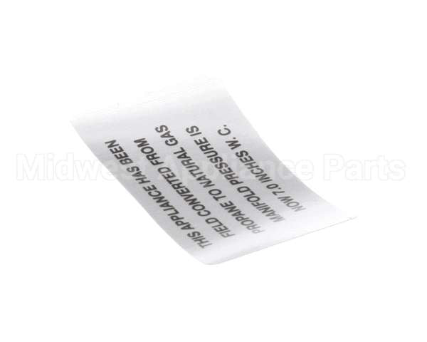 00-421727-00007 Vulcan Hart Plate,Propane To Natural Gas