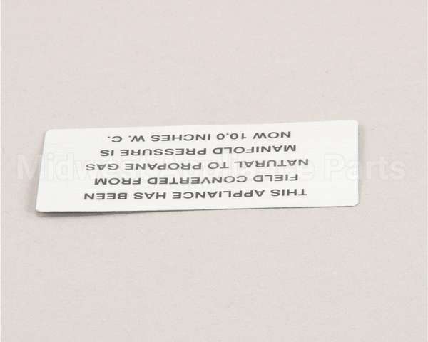 00-421727-00009 Vulcan Hart Plate,Natural To Propane Gas