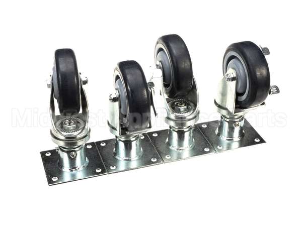00-421893-000G1 Vulcan Hart Plate Mount Caster Kit, 4 Casters