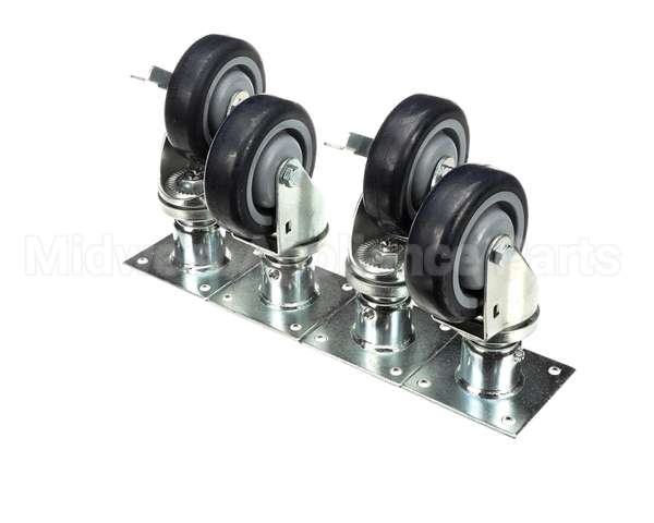 00-421893-000G1 Vulcan Hart Plate Mount Caster Kit, 4 Casters