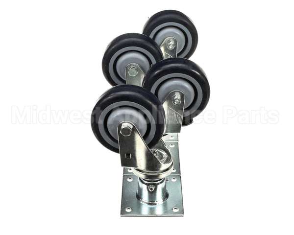 00-421893-000G1 Vulcan Hart Plate Mount Caster Kit, 4 Casters