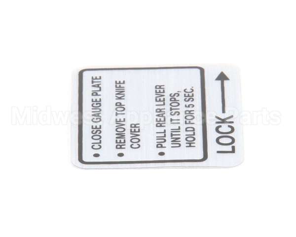 00-437239 Hobart Label,Instruction