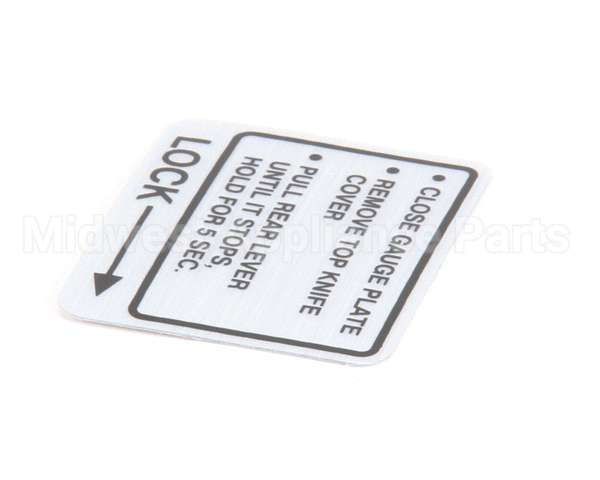 00-437239 Hobart Label,Instruction