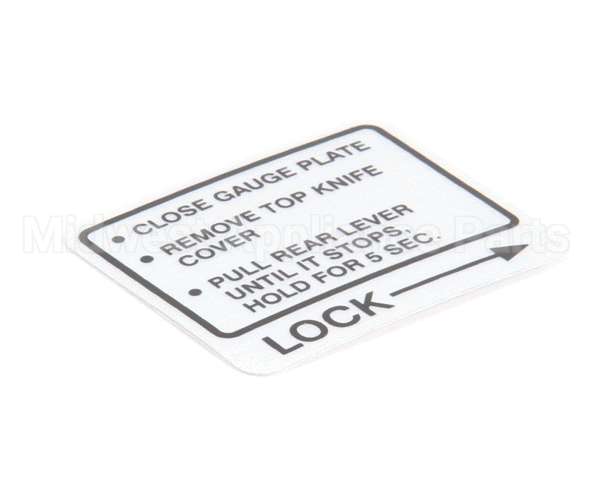 00-437239 Hobart Label,Instruction