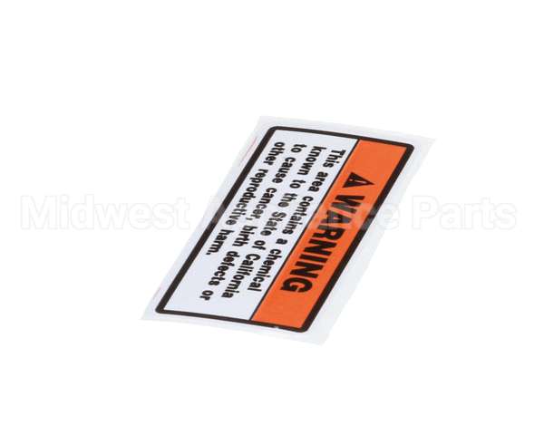 00-438131-061-2 Hobart Label,California Warning