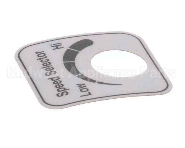 00-478265 Hobart Label,Speed Select (Domestic)
