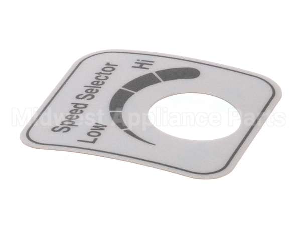 00-478265 Hobart Label,Speed Select (Domestic)