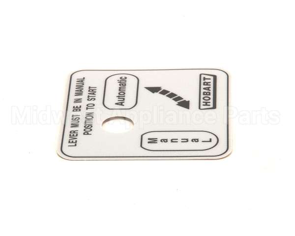 00-478274 Hobart Label,Auto/Man (Domestic)