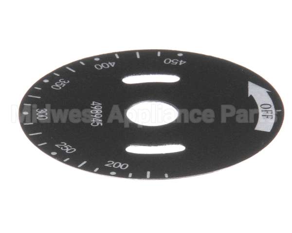 00-498945 Vulcan Hart Dial, Vcrg Temperature