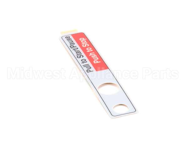 00-873623 Hobart Label,Start/Pause,Stop
