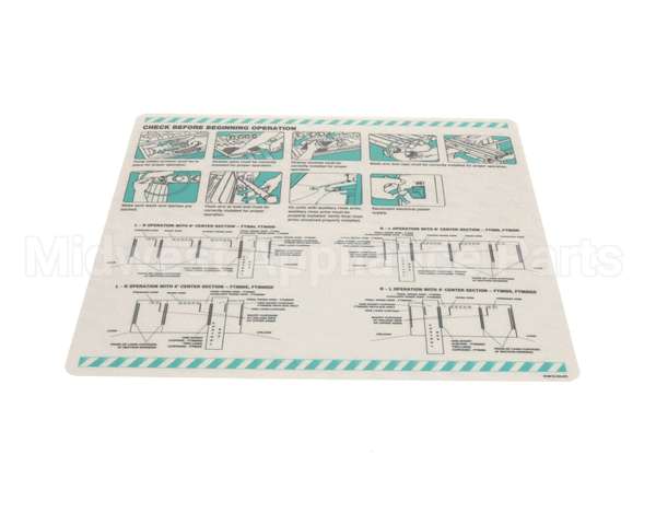 00-918418 Hobart Label,Install,Pre-Op Check
