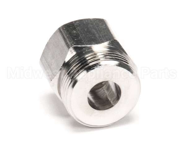 000729-40 T&S Brass Hose Inlet Nut, Chrome-Plated Brass