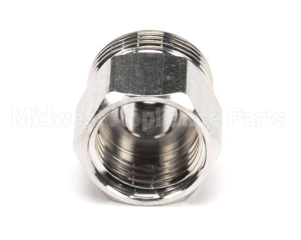 000729-40 T&S Brass Hose Inlet Nut, Chrome-Plated Brass