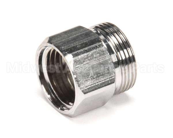 000729-40 T&S Brass Hose Inlet Nut, Chrome-Plated Brass