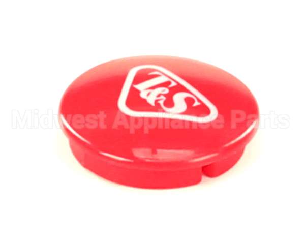 001193-19NS T&S Brass Snap-In Index Button, Red (T&S Logo)