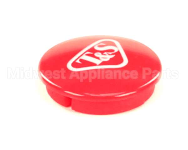 001193-19NS T&S Brass Snap-In Index Button, Red (T&S Logo)