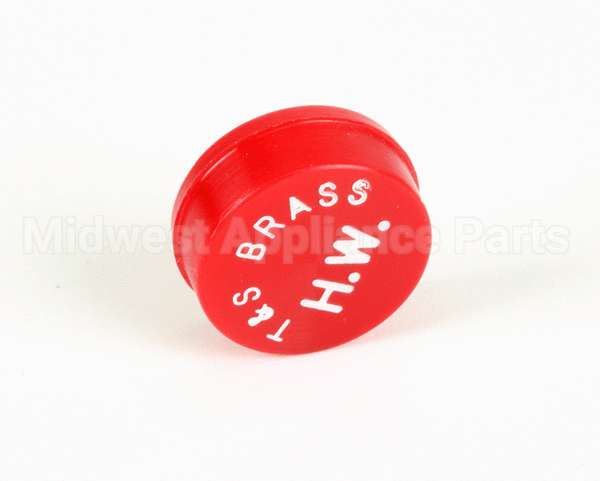 001194-45 T&S Brass Snap-In Index Button, Red (Hot Water)
