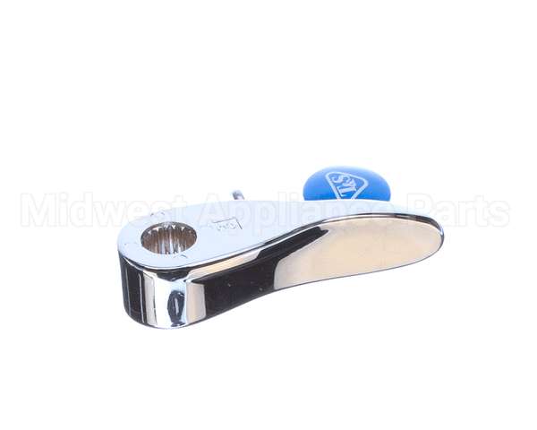 001636-45NS T&S Brass Lever Handle, Blue Index (T&S Logo), Scr