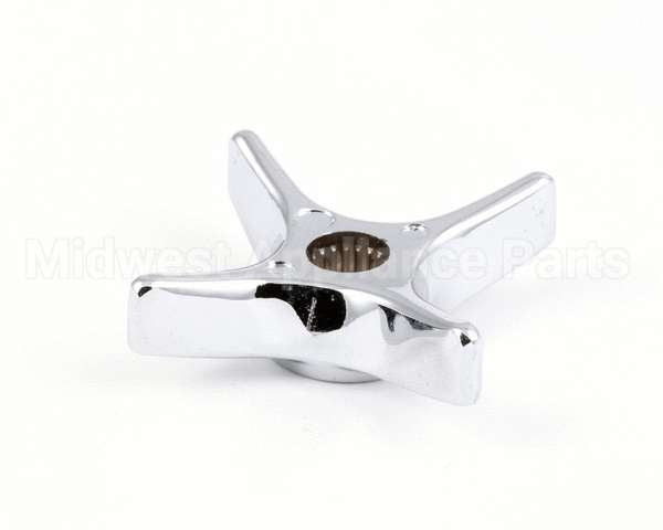 002521-45 T&S Brass 4-Arm Kitchen Handle, Chrome-Plated