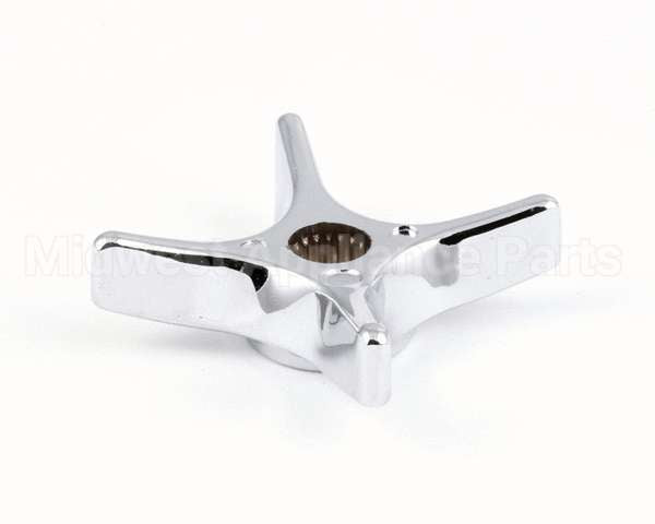 002521-45 T&S Brass 4-Arm Kitchen Handle, Chrome-Plated