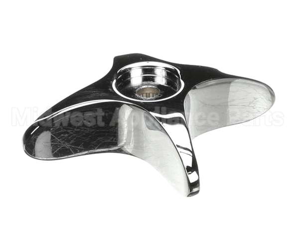 002521-45NS T&S Brass 4-Arm Kitchen Handle, Chrome-Plated