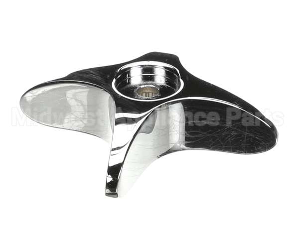 002521-45NS T&S Brass 4-Arm Kitchen Handle, Chrome-Plated