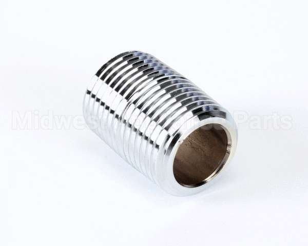 002534-25 T&S Brass 1/2 Npt Close Nipple (Chrome Plated)