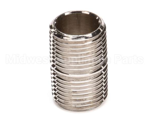 002535-25 T&S Brass 3/8 Npt Close Nipple (Chrome Plated)
