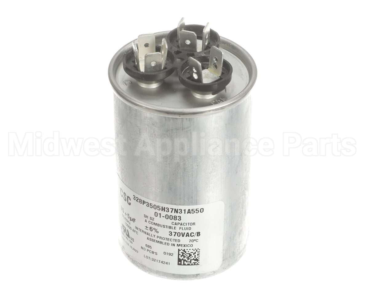 01-0083 Nortek Run Cap,Dual Round,370V,5+35Uf