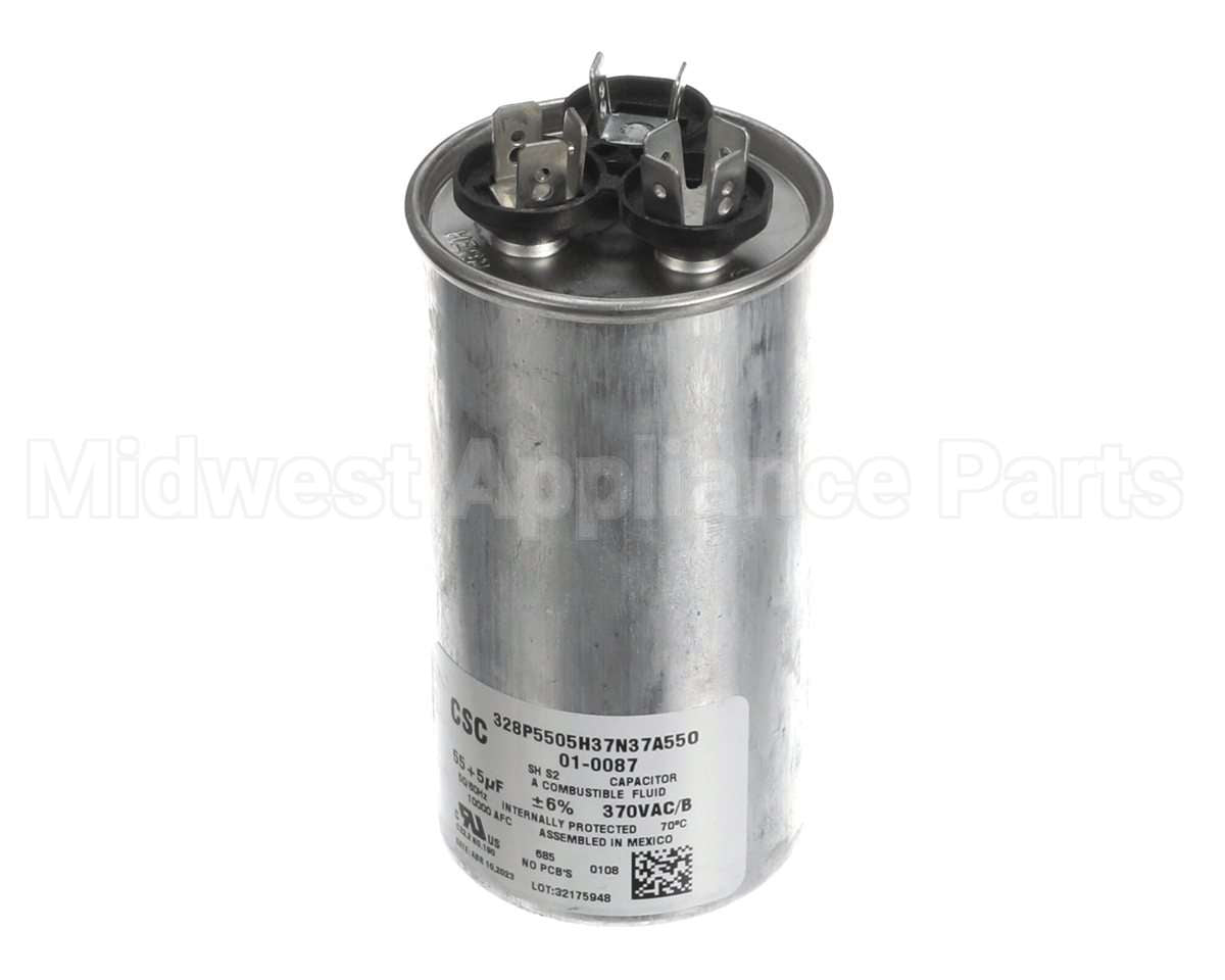 01-0087 Nortek Run Cap,Dual Round,370V,5+55Uf
