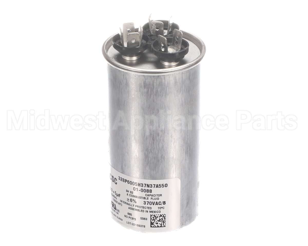 01-0088 Nortek Run Cap,Dual Round,370V,5+60Uf