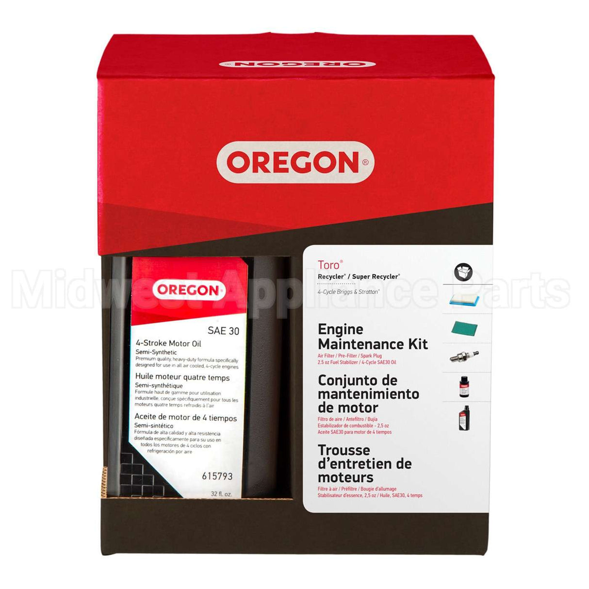 01-100 Oregon Maint. Kit Toro Recycler