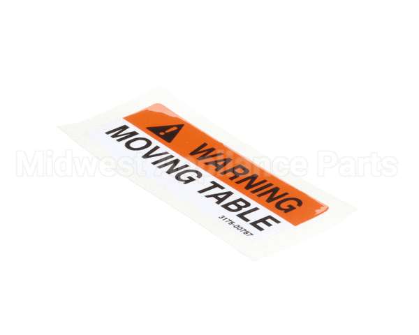 01-403175-00767 Berkel Label,Table Warning