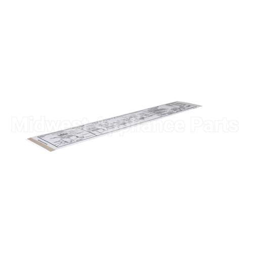 01000487 Glastender Decal, Cleaning Instruction, C