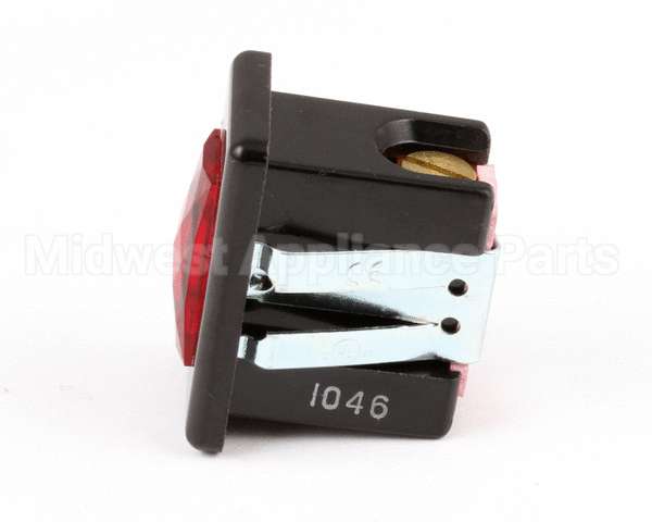 01088.0000 Bunn Lamp, Red Lens-Blk Bezel 120V