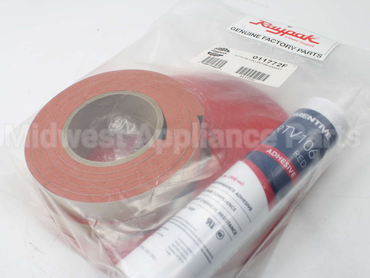 011772F Raypak Flue Collector Vert Seal Gsket