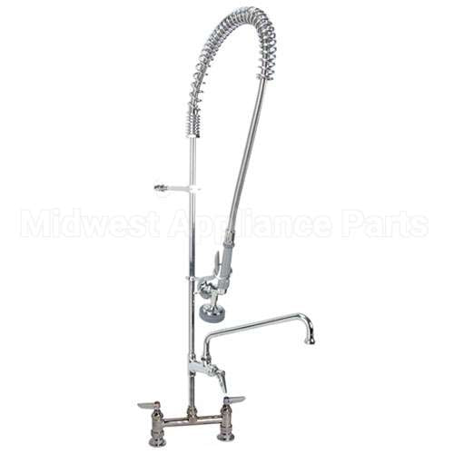 0123-ADF12-B Compatible TS Brass Prerinse, 8"Dk Mt, Leadfree, W/F