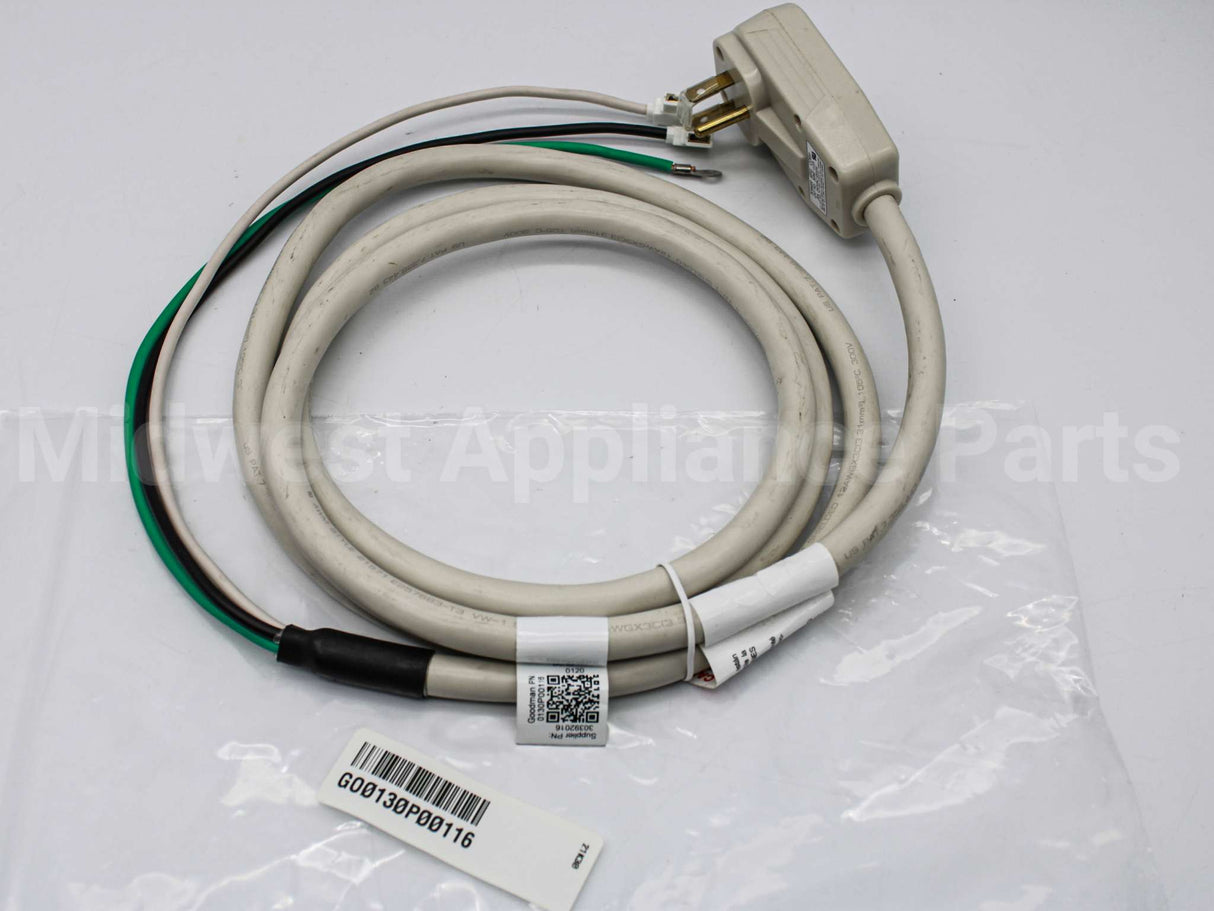0130P00116 Amana-Goodman 250Vac, 20A (Lcd) Wire Cord