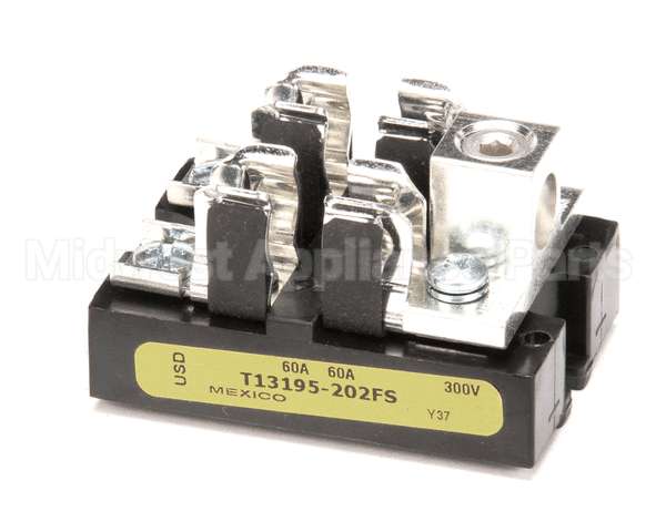 02.41.001.00 Hatco Fuse Block 60A 300V 2P 2/0 Lug