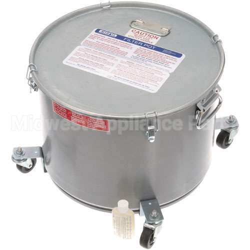 02066 Compatible Miroil Pot/Lid, Oil Filter -W/Casters