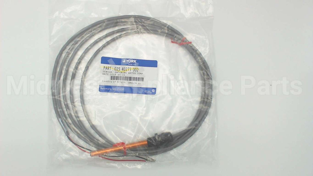 025-40273-002 York Entering H2O Temp Sensor