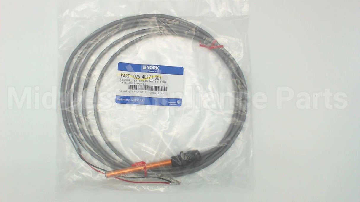 025-40273-002 York Entering H2O Temp Sensor