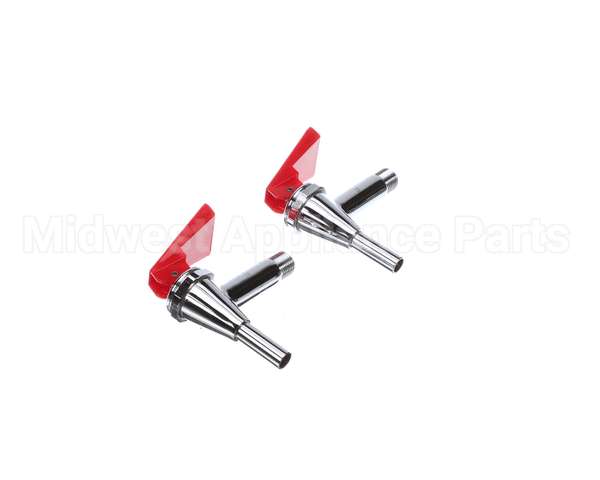 02596.7997 Bunn Faucet Assy,W/Ext-Red Handle&