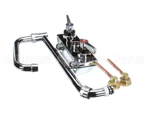 03000465 Glastender Faucet, Backsplash Mount With 18" Double