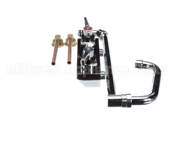 03000465 Glastender Faucet, Backsplash Mount With 18" Double