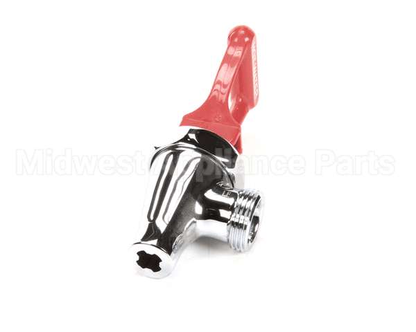 03287.0006 Bunn Faucet Assembly, Crm W/Red Handle