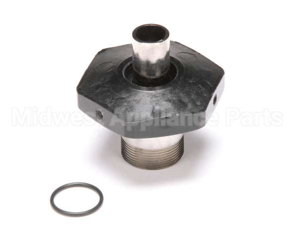 035A T&S Brassoutlet W/ Black Heat-Resistant Hand