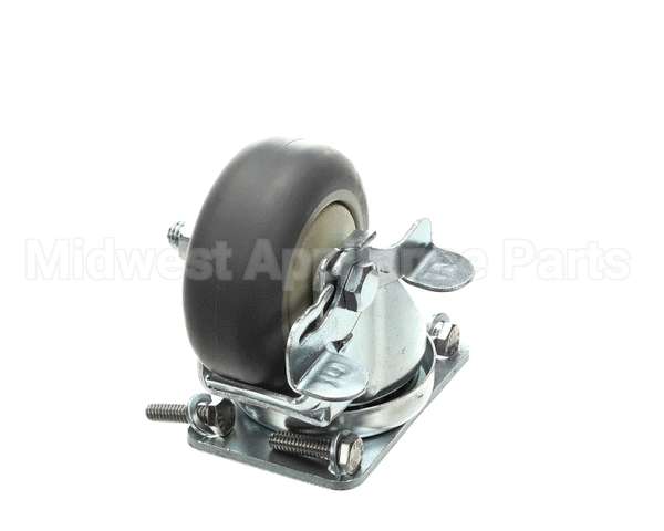 0569313BK Cres Cor Caster Kit, 3" Dia, Plate