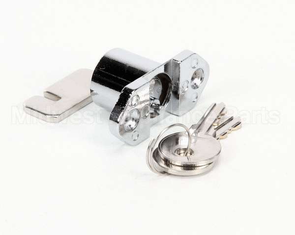 06001536 Glastender Lock, Cooler Door, With Two Keys, Chrome